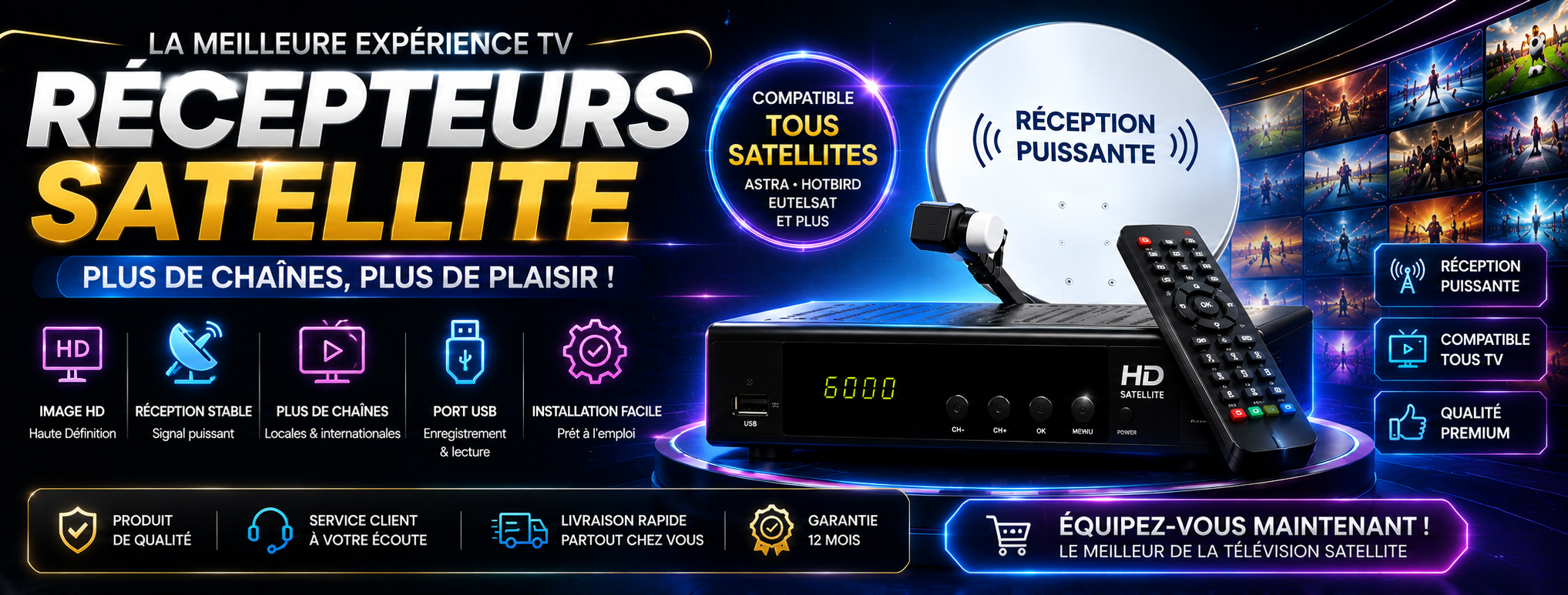 Recepteurs satellite